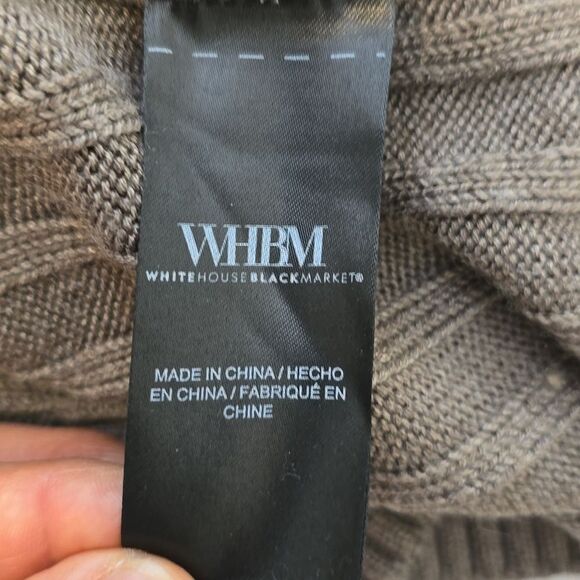 White House Black Market Long sleeve ribbed tunic. Taupe color. Size XSmall - Picture 10 of 11